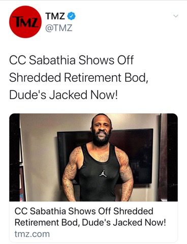 CC Sabathia Shows Off Shredded Retirement Bod, Dude's Jacked Now!